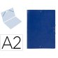 Carpeta planos liderpapel a2 carton gofrado n 12 azul