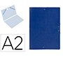 Carpeta planos liderpapel a2 carton gofrado n 12 azul