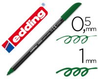 Rotulador edding punta fibra 1200 verde oliva n.15 punta redonda 0.5 mm