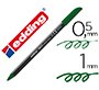 Rotulador edding punta fibra 1200 verde oliva n.15 punta redonda 0.5 mm