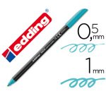 Rotulador edding punta fibra 1200 azul turquesa n.14 punta redonda 0.5 mm