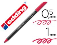 Rotulador edding punta fibra 1200 carmin n. 19 punta redonda 0.5 mm