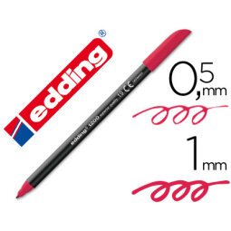 Rotulador edding punta fibra 1200 carmin n. 19 punta redonda 0.5 mm