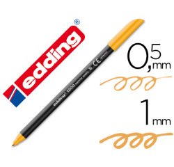 Rotulador edding punta fibra 1200 naranja claro n.16 punta redonda 0.5 mm