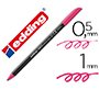 Rotulador edding punta fibra 1200 magenta n.20 punta redonda 0.5 mm