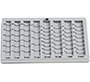 Bandeja portamonedas liderpapel plastico color gris 275x155x24/35 mm