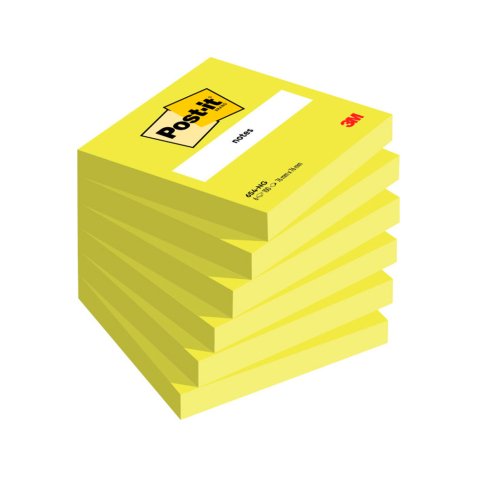 Bloc de notas adhesivas quita y pon post-it 76x76 mm verde neon con 100 hojas