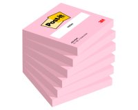 Bloc de notas adhesivas quita y pon post-it 76x76 mm fucsia neon con 100 hojas