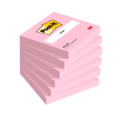 Bloc de notas adhesivas quita y pon post-it 76x76 mm fucsia neon con 100 hojas