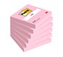 Bloc de notas adhesivas quita y pon post-it 76x76 mm fucsia neon con 100 hojas