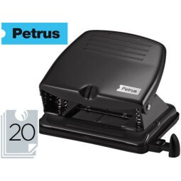 Taladrador petrus 65 color negro capacidad 20 hojas