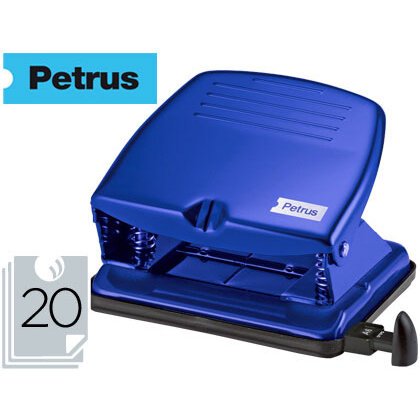 Taladrador petrus 65 color azul capacidad 20 hojas