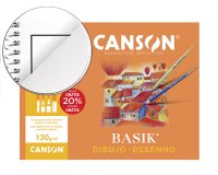 Papel dibujo basik 240x320 din a4 + 130 gr con recuadro minipack de 10 hojas