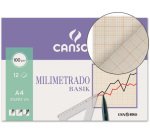 Papel milimetrado guarro 210x297 mm minipack de 12 hojas