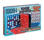 Juegos de mesa Falomir -cuatro en línea + cual es cual + hundir los barcos
