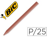 Lapices plastidecor unicolor marron-07 caja con 25 lapices
