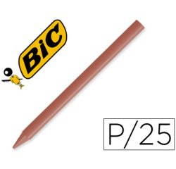 Lapices plastidecor unicolor marron-07 caja con 25 lapices