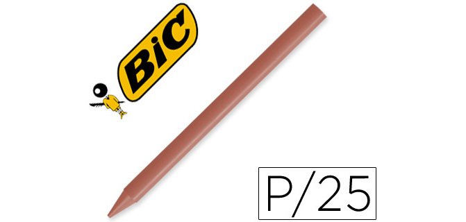 Lapices plastidecor unicolor marron-07 caja con 25 lapices