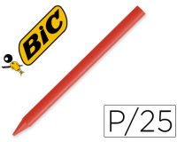 Lapices plastidecor unicolor rojo-03 caja de 25 unidades