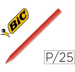 Lapices plastidecor unicolor rojo-03 caja de 25 unidades