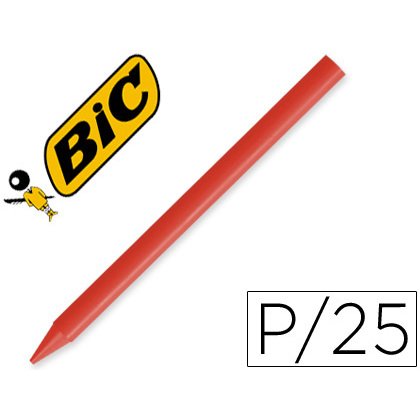 Lapices plastidecor unicolor rojo-03 caja de 25 unidades