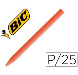Lapices plastidecor unicolor naranja-12 caja con 25 lapices