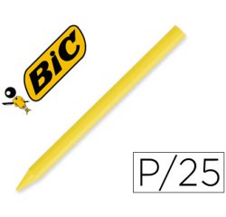 Lapices plastidecor unicolor amarillo-04 caja con 25 lapices