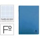 Cuaderno espiral liderpapel folio 100h cuadro 4mm tapa azul con margen 70 gr