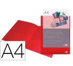 Carpeta liderpapel dossier dos bolsas canguro 45680 polipropileno din a4 roja