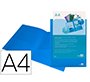 Carpeta liderpapel dossier dos bolsas canguro 45682 polipropileno din a4 azul