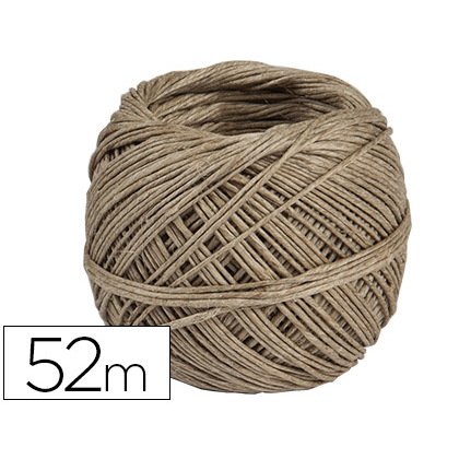 Cuerda cañamo natural pulido bobina de 52 g