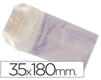 Bolsa celofan 35x180 mm paquete 100 unidades