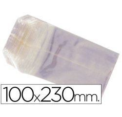 Bolsa celofan 100x230 mm paquete 100 unidades