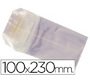 Bolsa celofan 100x230 mm paquete 100 unidades