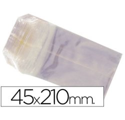 Bolsa celofan 45x210 mm paquete 100 unidades