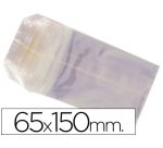 Bolsa celofan 65x150 mm paquete 100 unidades