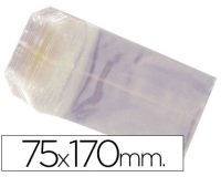 Bolsa celofan 75x170 mm paquete 100 unidades