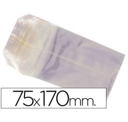 Bolsa celofan 75x170 mm paquete 100 unidades