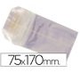 Bolsa celofan 75x170 mm paquete 100 unidades