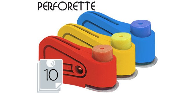 Taladrador perforette 1 taladro capacidad 10 hojas unidad