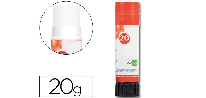 Pegamento liderpapel en barra 20 g unidad