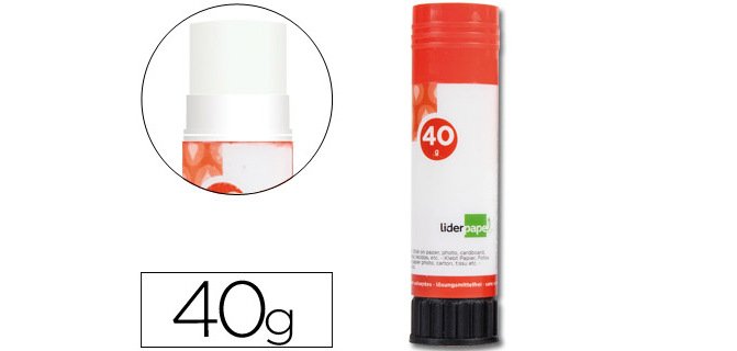 Pegamento liderpapel en barra 40 g unidad
