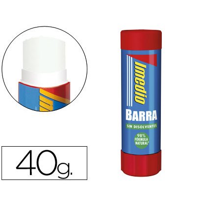 Pegamento imedio en barra 40 g unidad