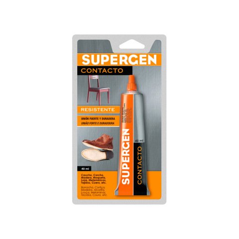 Pegamento supergen contacto 40 ml unidad