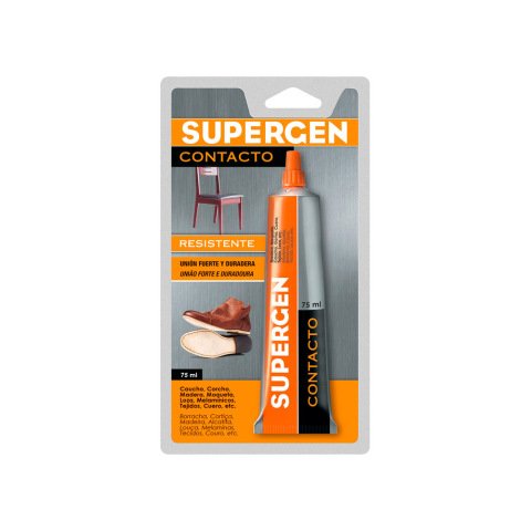 Pegamento supergen contacto 75 ml unidad