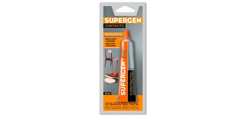 Pegamento supergen contacto 20 ml unidad