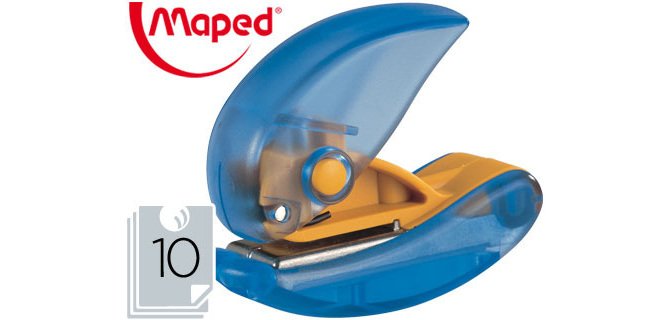 Taladrador perforette maped 1 taladro capacidad 10 hojas unidad