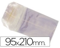 Bolsa celofan 95x210 mm paquete 100 unidades