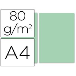 Papel de color A4 80 g Liderpapel - Paquete de 100