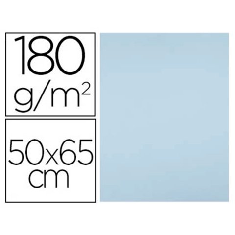 Cartulina liderpapel 50x65 cm 180g/m2 azul